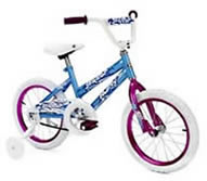 Girl's 16" Bike (Available With or Without Training Wheels)